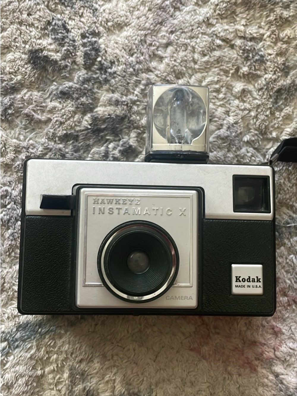 Kodak Hawkeye Instamatic X Camera in Black & Silver